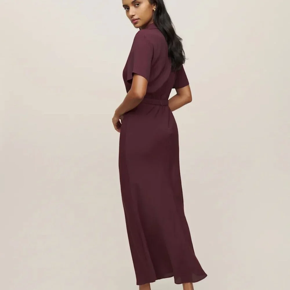 Reformation Danika Dress Prune - Size S - Picture 4 of 5